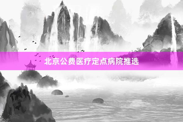 北京公费医疗定点病院推选